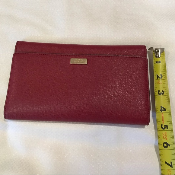 Bundle Kate Spade Wallets Color Burgundy and Green - Picture 4 of 10